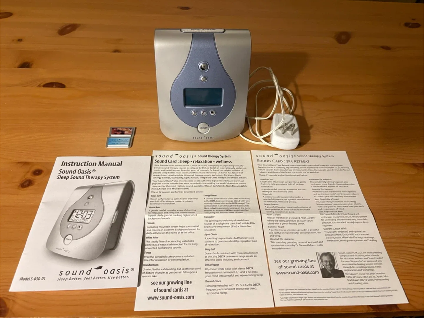 Sound Oasis Sleep Sound Therapy System/Alarm Clock