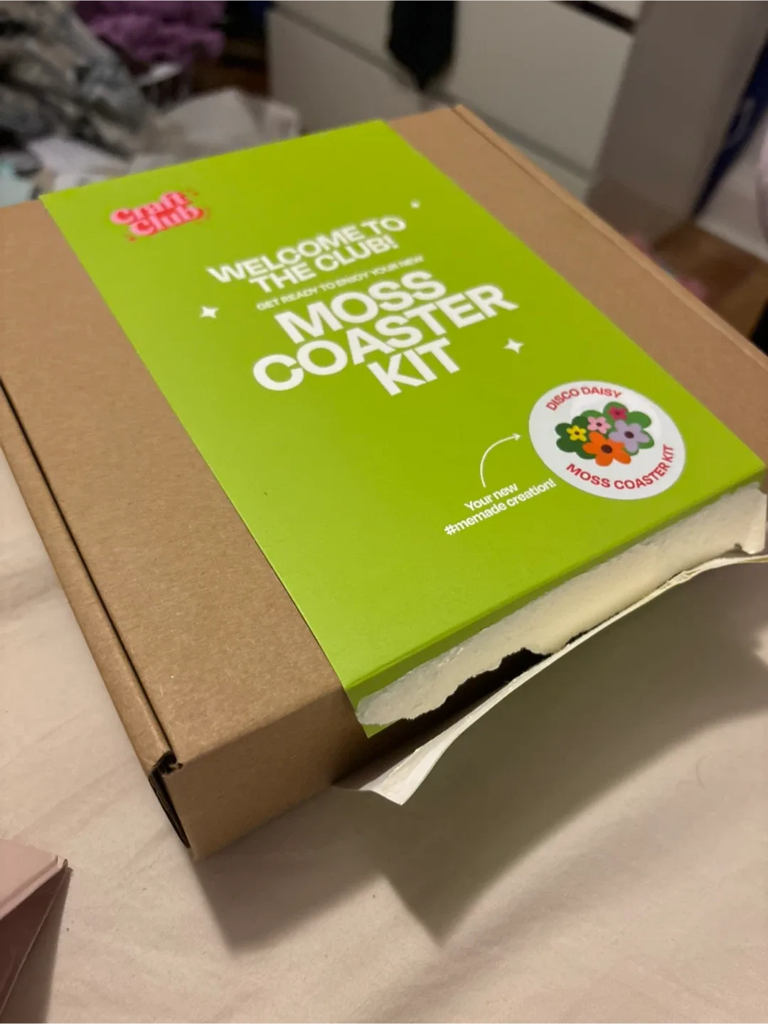 Craft Club Disco Daisy Moss Coaster Kit image indicator(4)