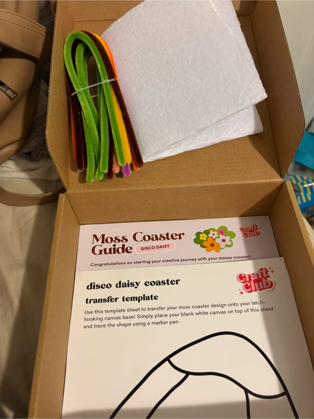 Craft Club Disco Daisy Moss Coaster Kit
