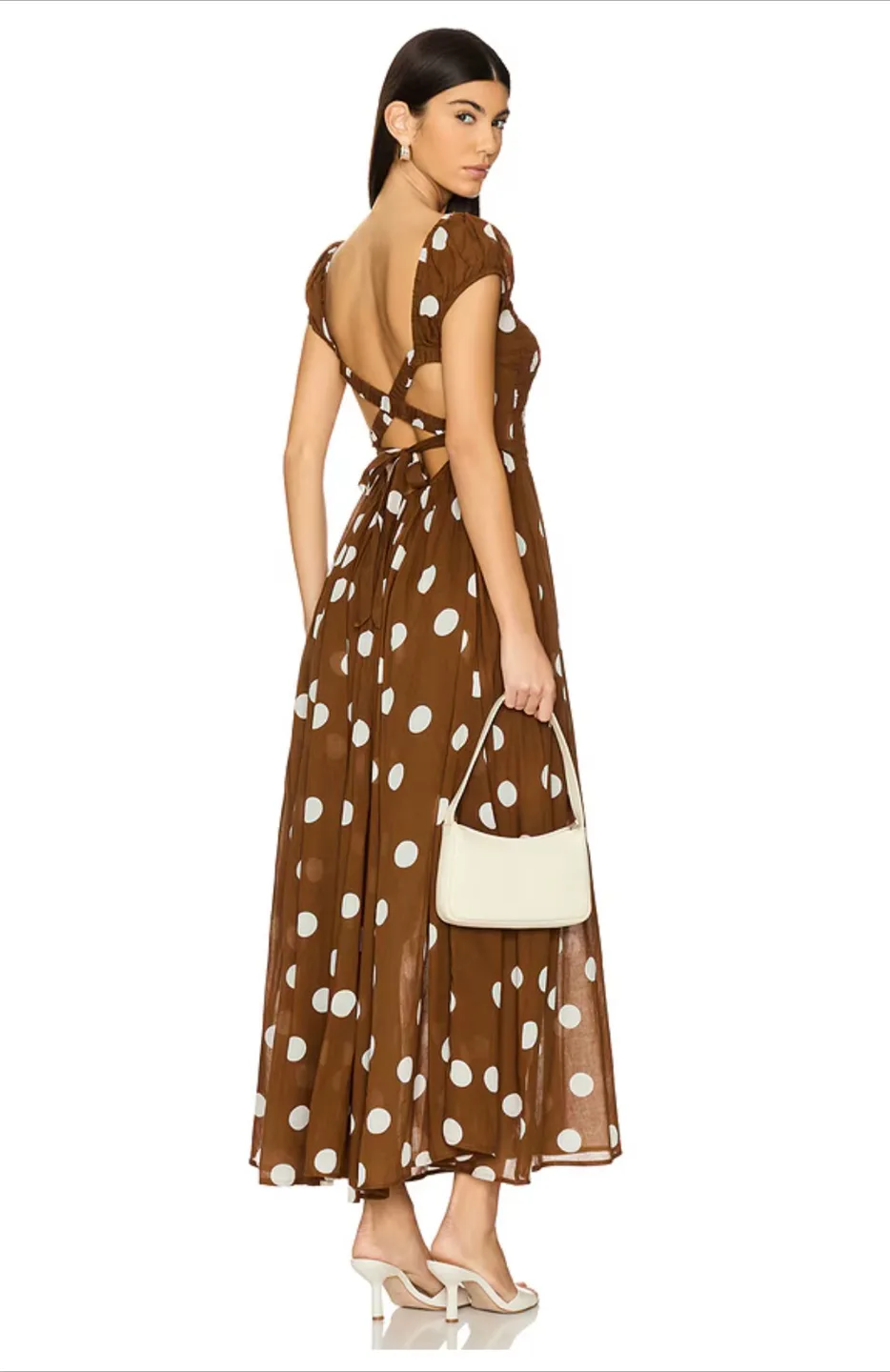 Free People Ultraviolet Oak Polka Dot Dress with Pockets