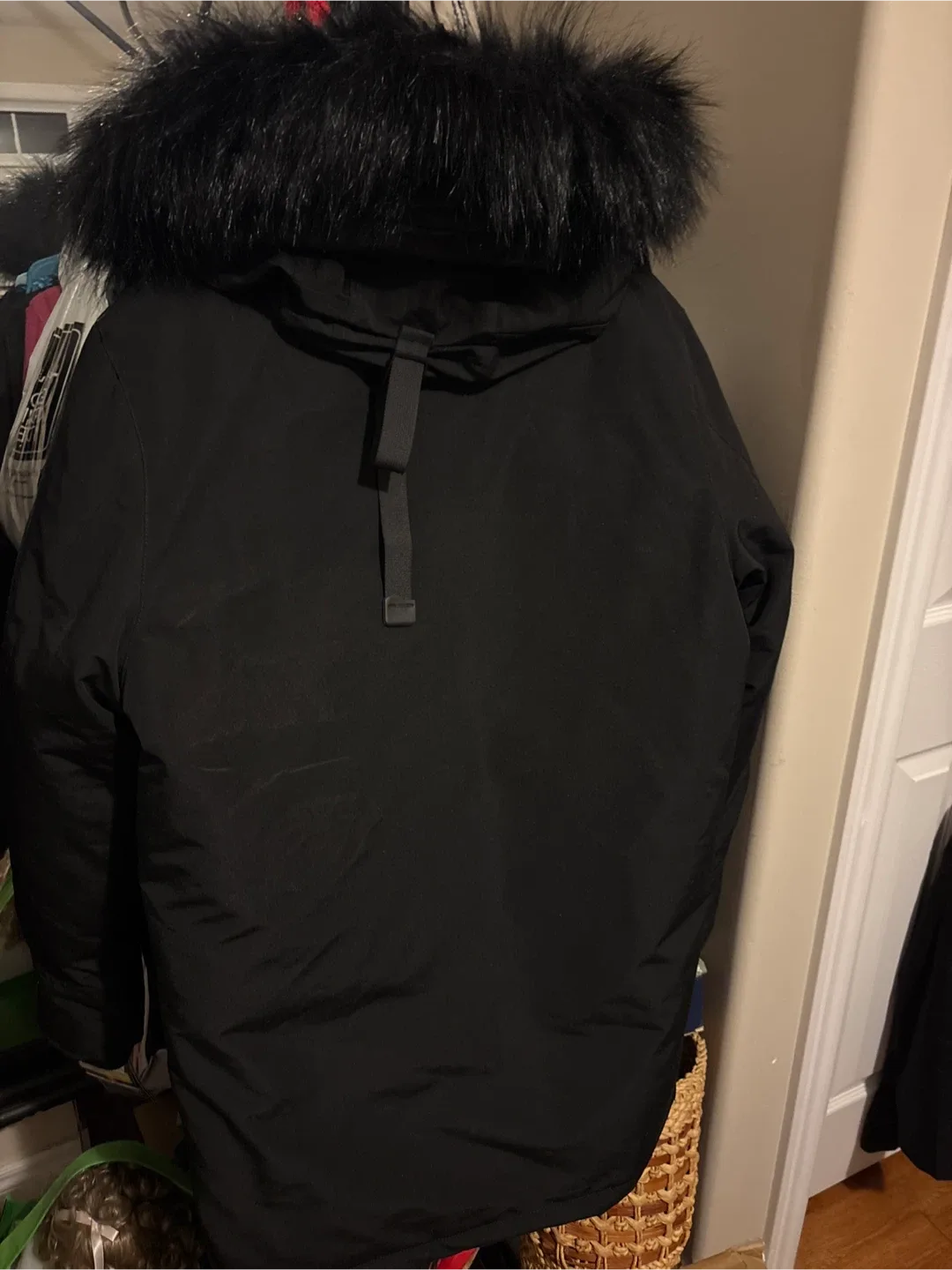 NEW Nic & Fion Men’s Black Winter Coat - Size S/M image indicator(5)