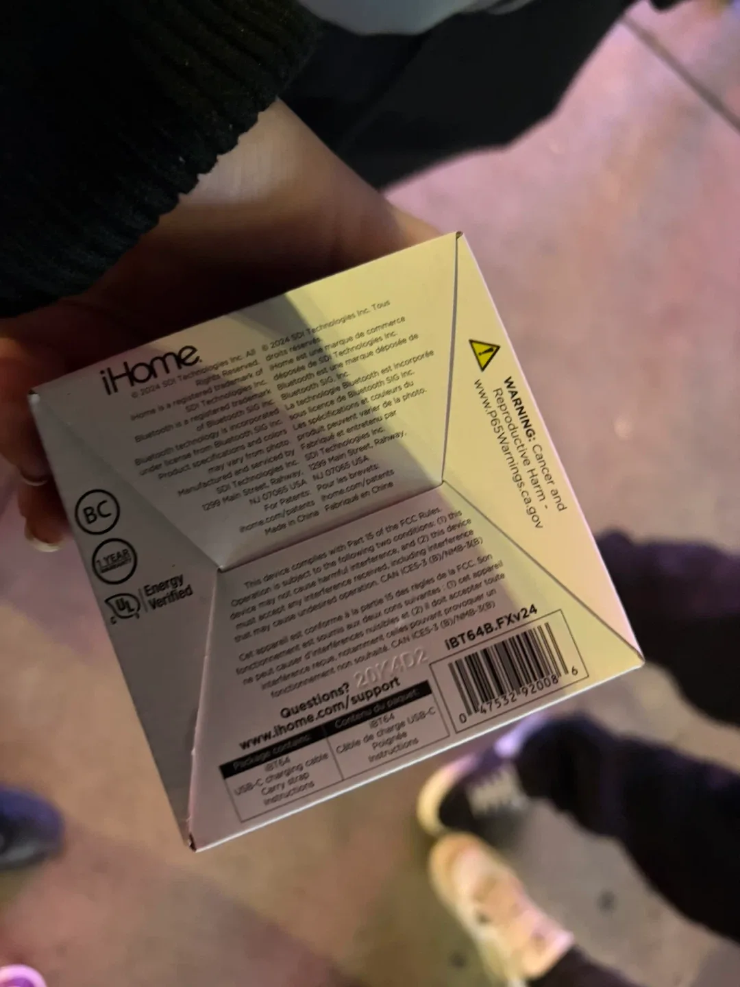 New iHome Bluetooth Mini Speaker with 8 Glow Modes image indicator(6)