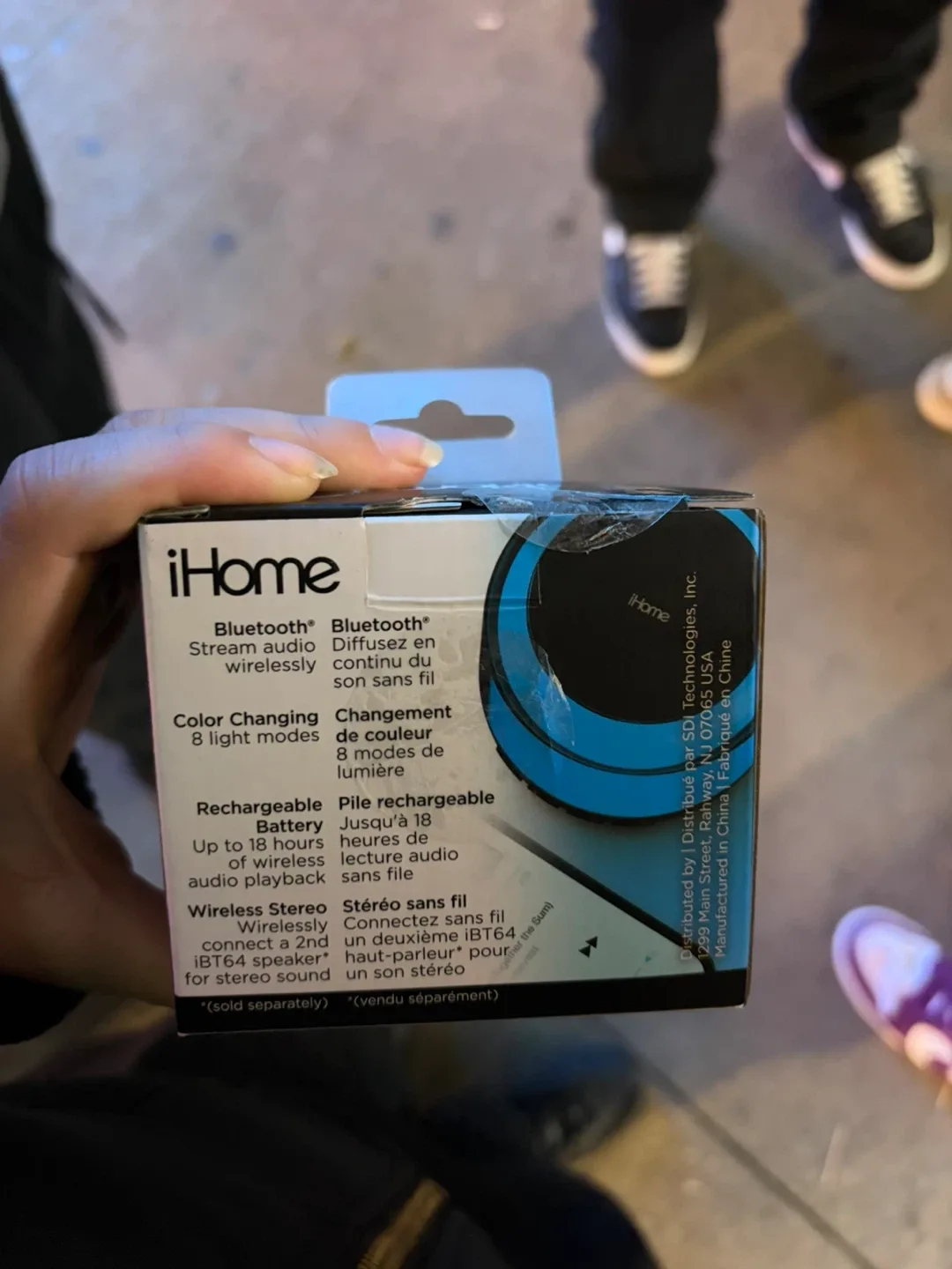 New iHome Bluetooth Mini Speaker with 8 Glow Modes image indicator(3)