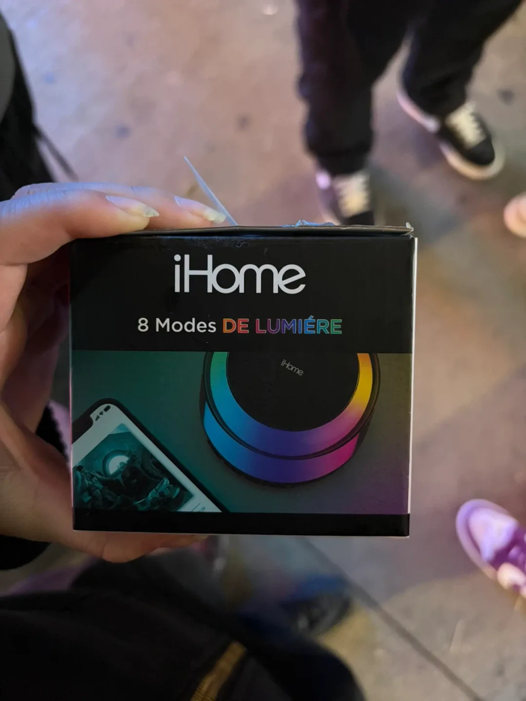 New iHome Bluetooth Mini Speaker with 8 Glow Modes image indicator(7)