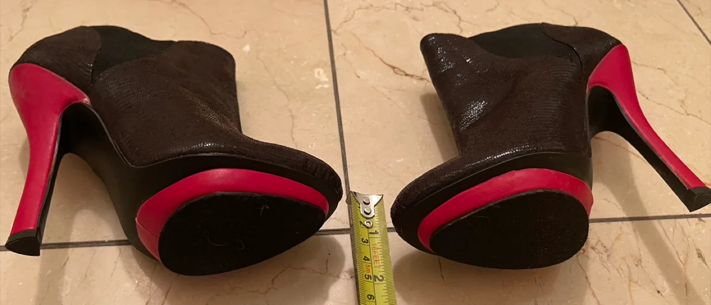 2 Pairs of Lady Platform High Heel Short Boots for Sale image indicator(2)