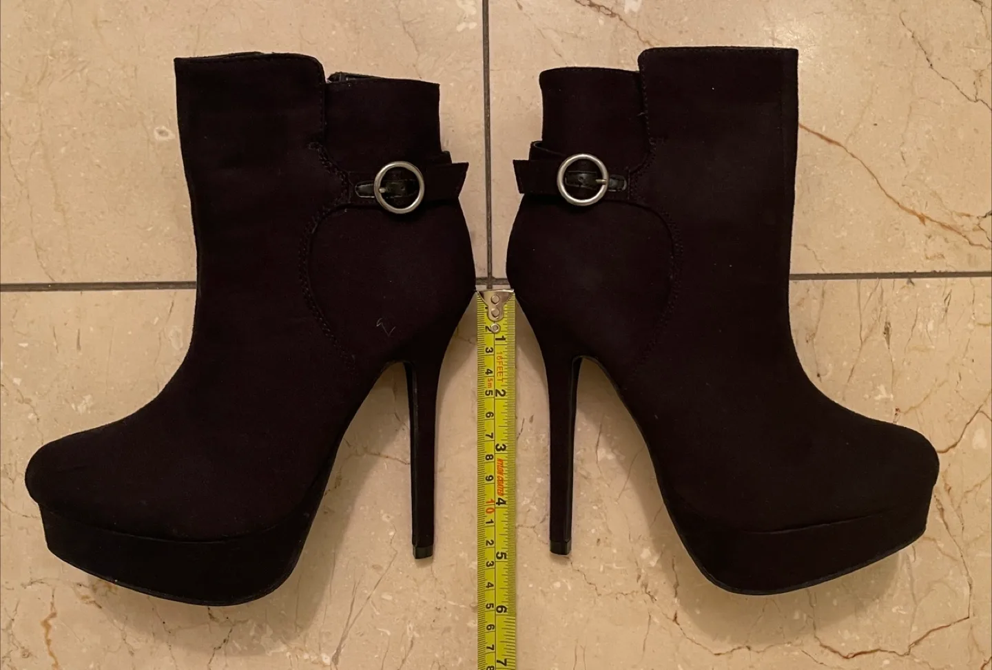 2 Pairs of Lady Platform High Heel Short Boots for Sale image indicator(3)