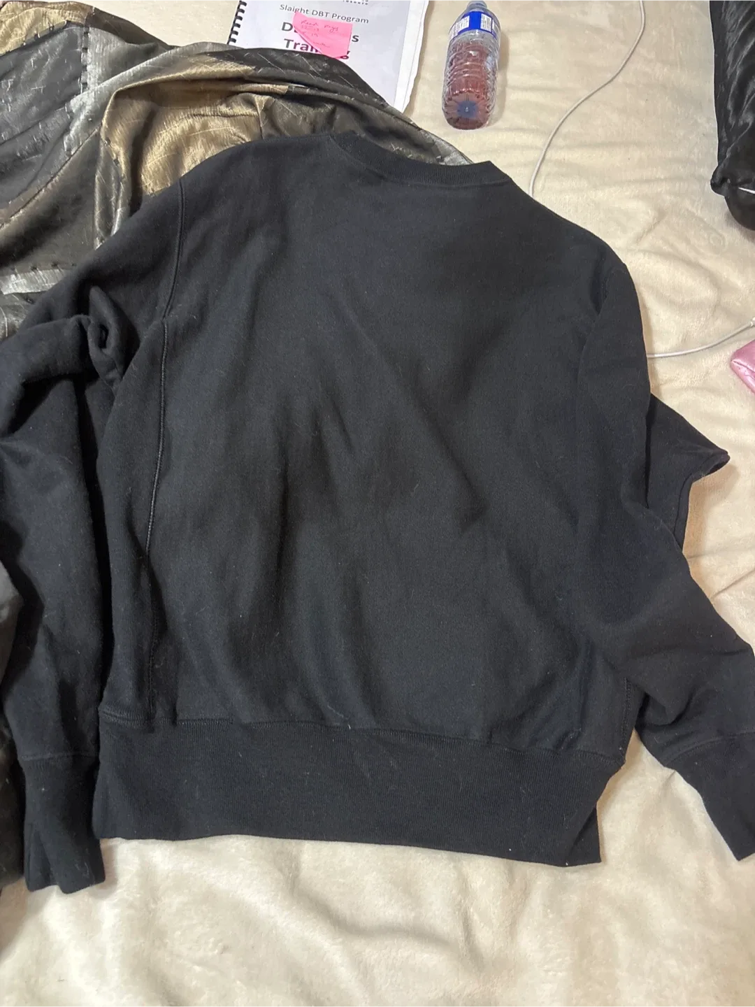 Champion Black Crewneck Sweatshirt image indicator(2)