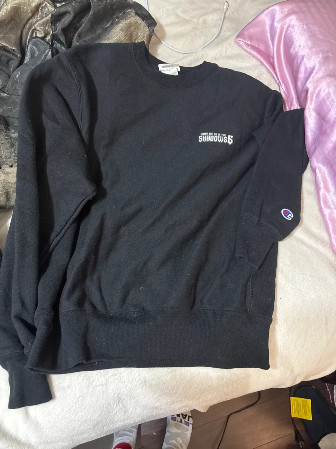 Champion Black Crewneck Sweatshirt thumbnail