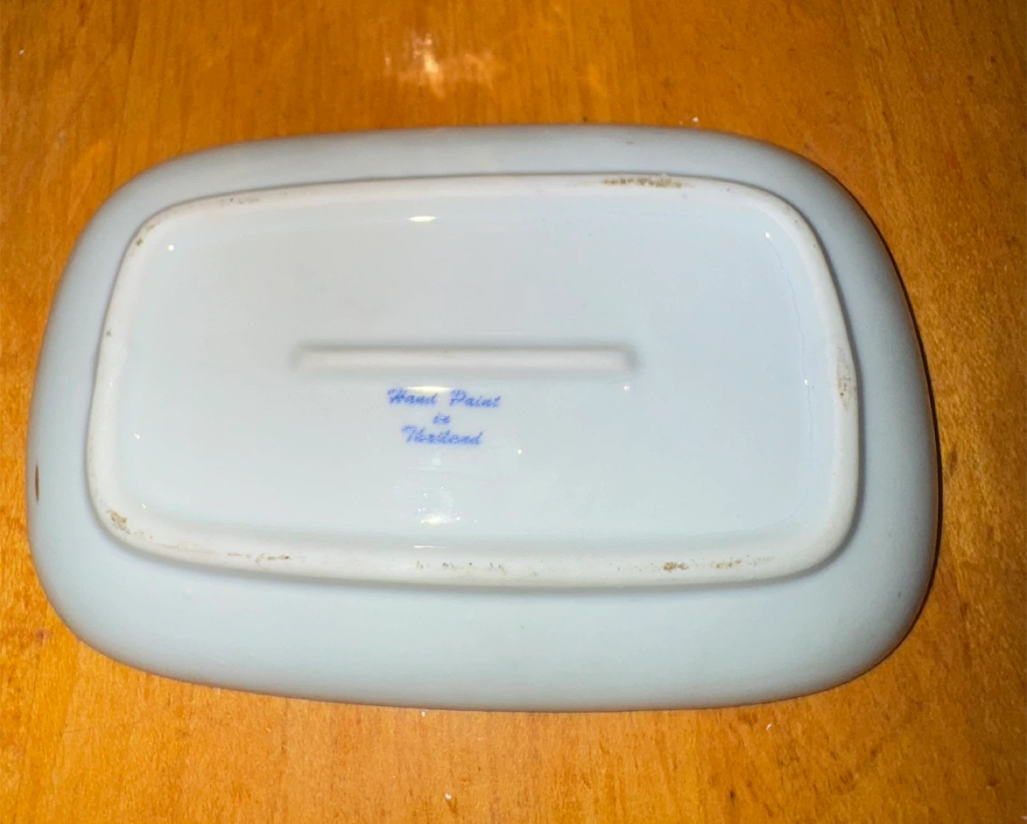 Vintage porcelain elephant tea pot with tray - photo 4