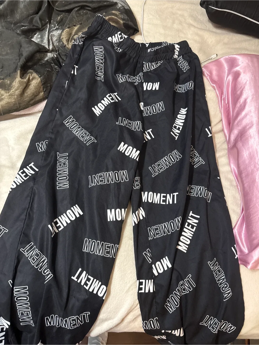 Moment Black Patterned Pants image indicator(2)