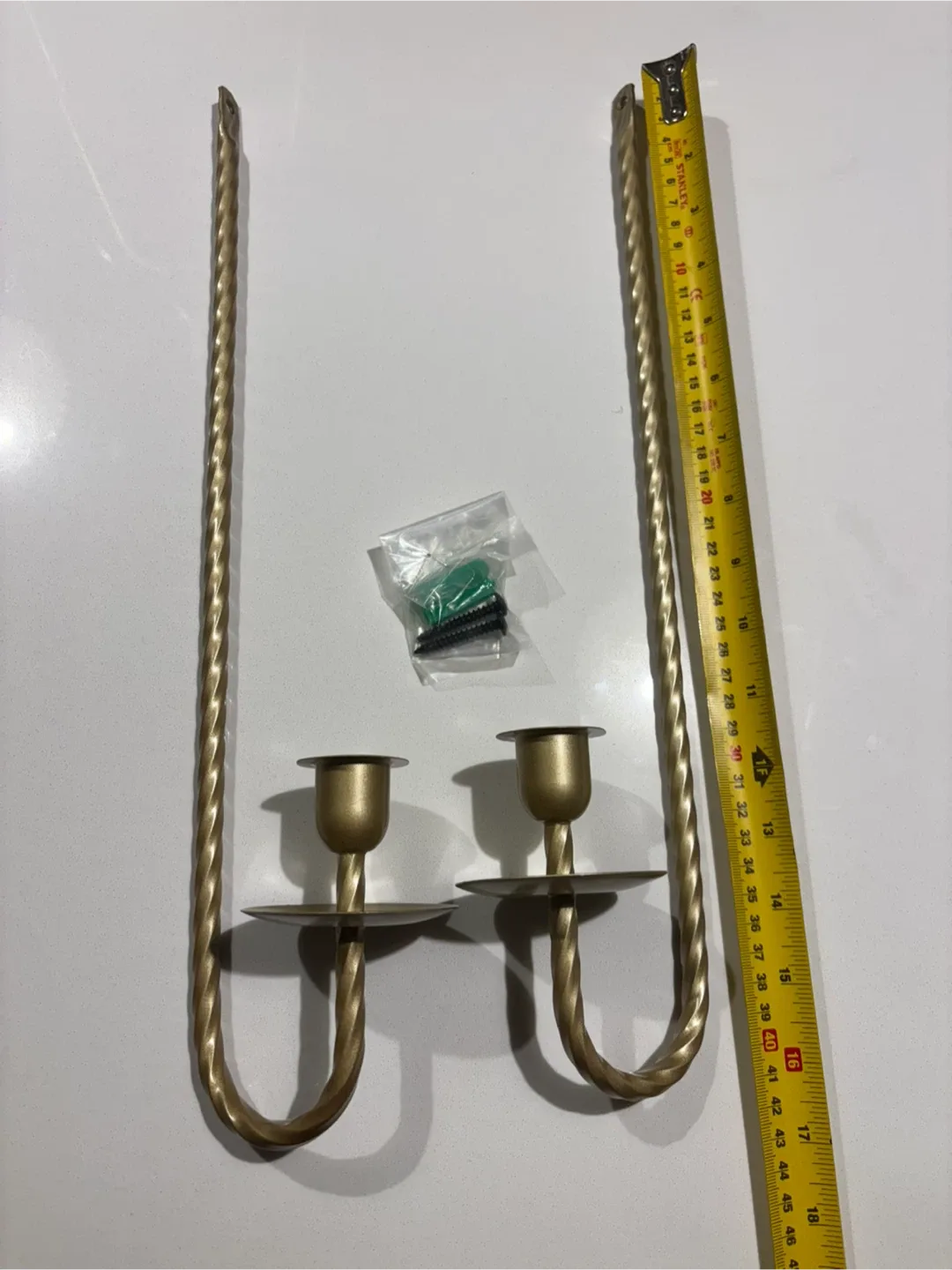 Gold Metal Wall Candle Holder image indicator(2)