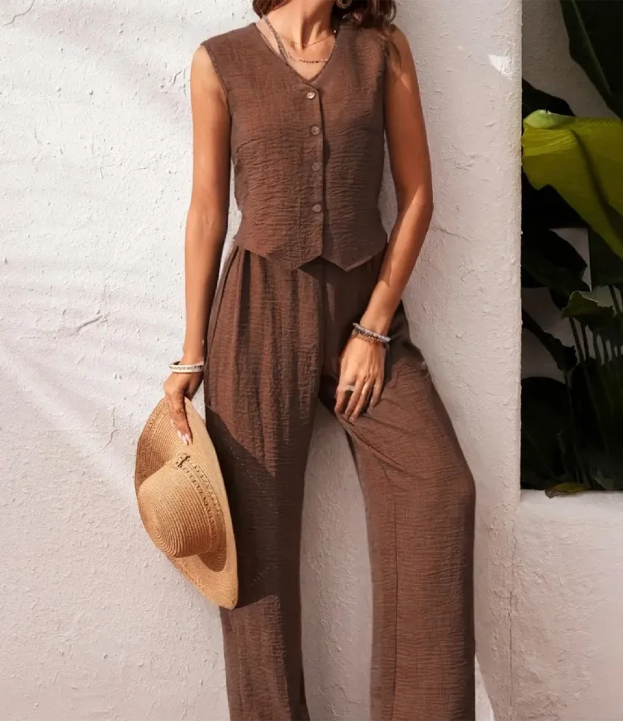 Brown Two-Piece Set - Size XL - photo 3