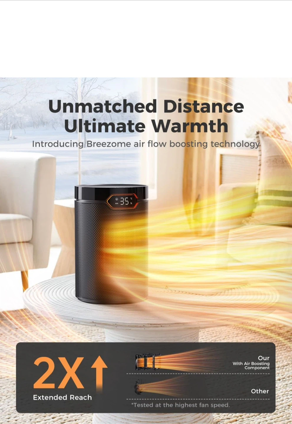 Breezeome Space Heater - Ultimate Warmth - photo 2