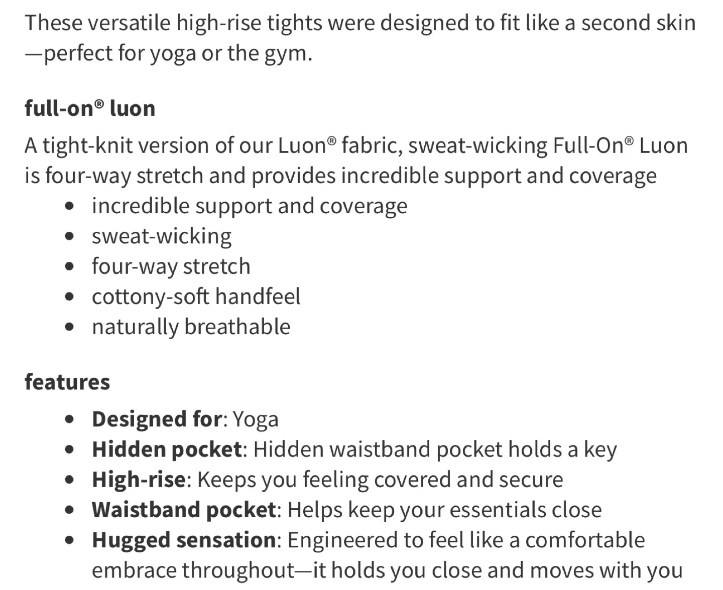 Lululemon Wunder Under Hi-Rise Tight- Size 8 image indicator(6)