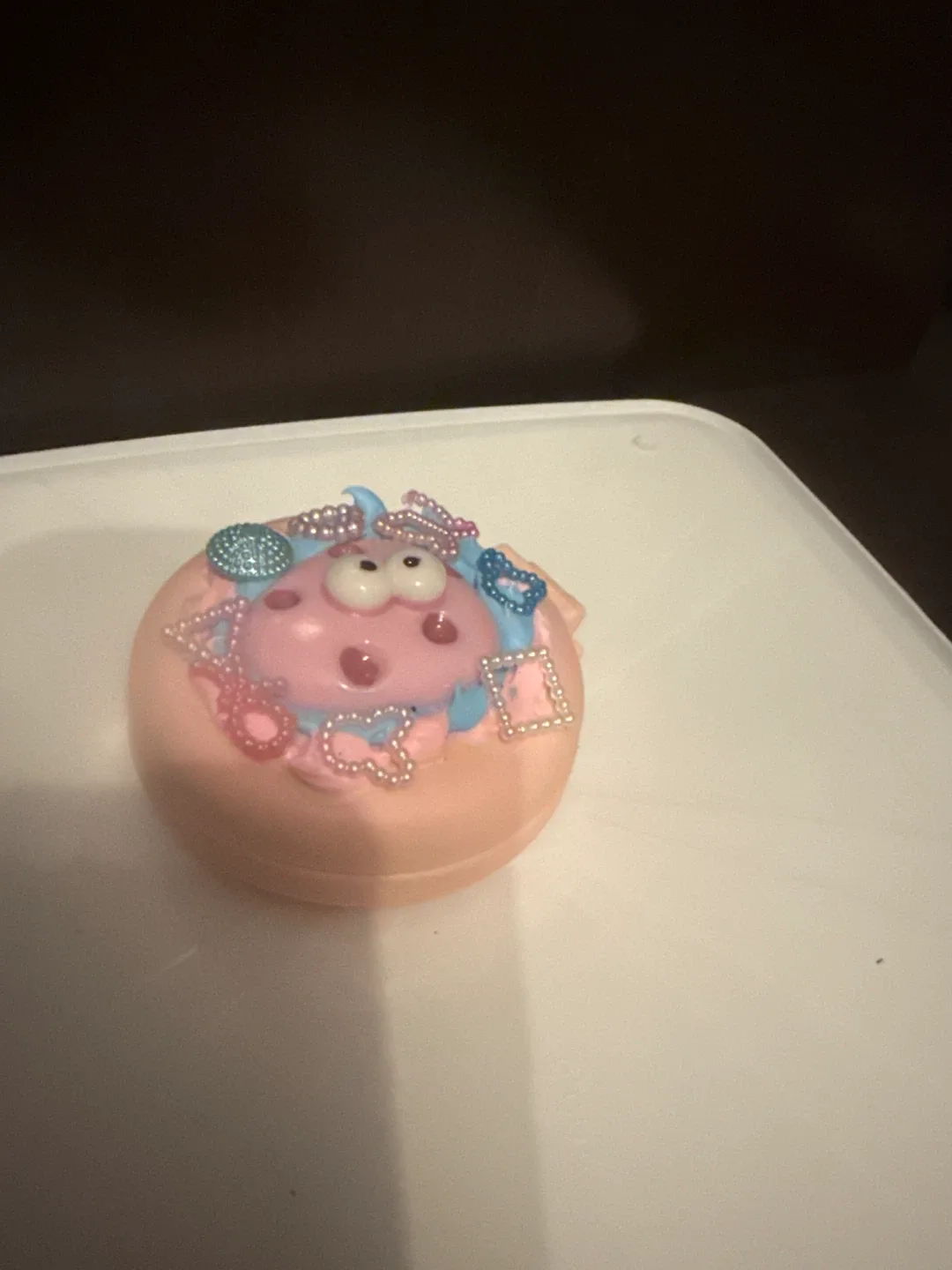 Cute Pink Mini Hair Brush with Mirror image indicator(2)