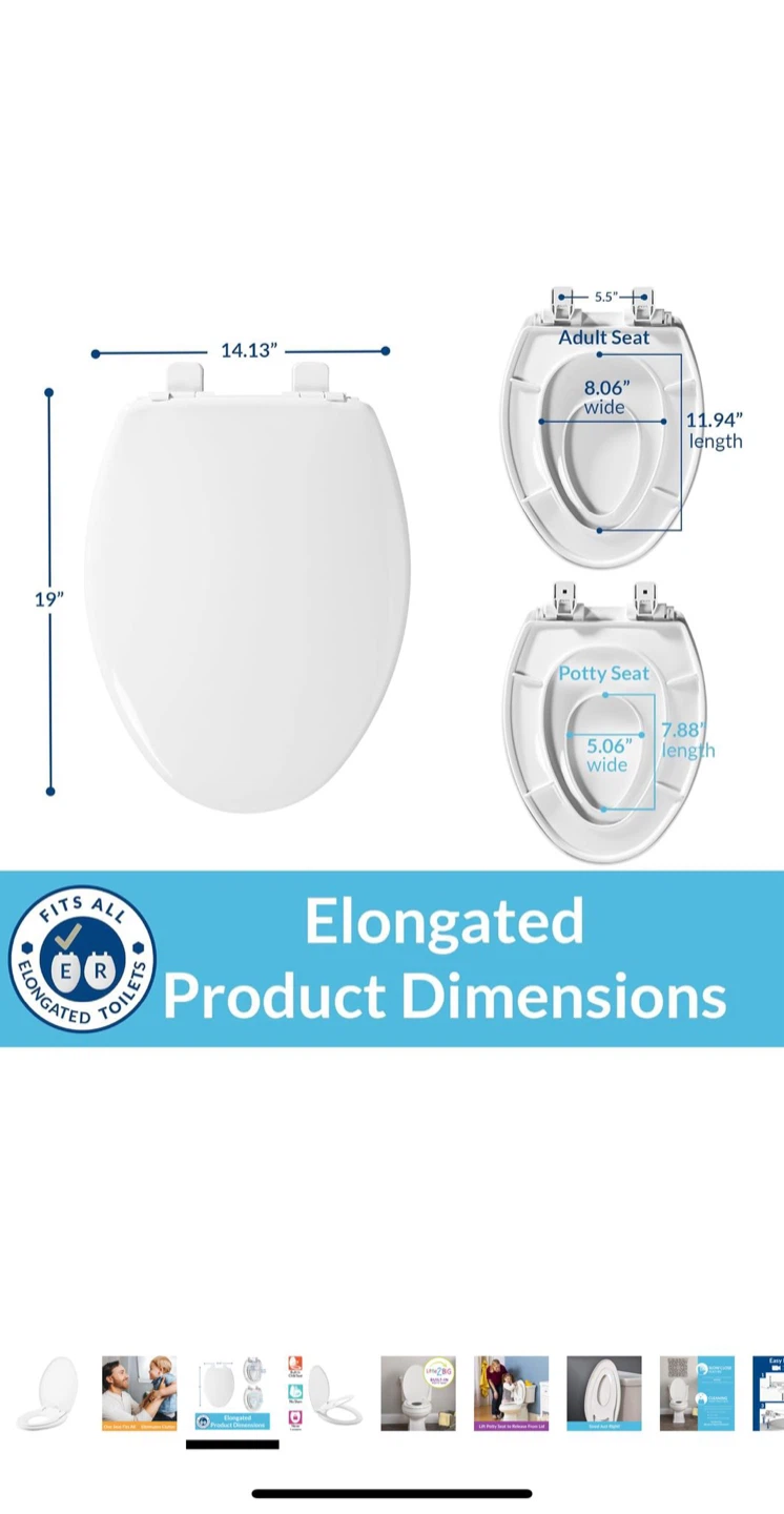 Little2BIG Built-in Potty Seat - Elongated - photo 3
