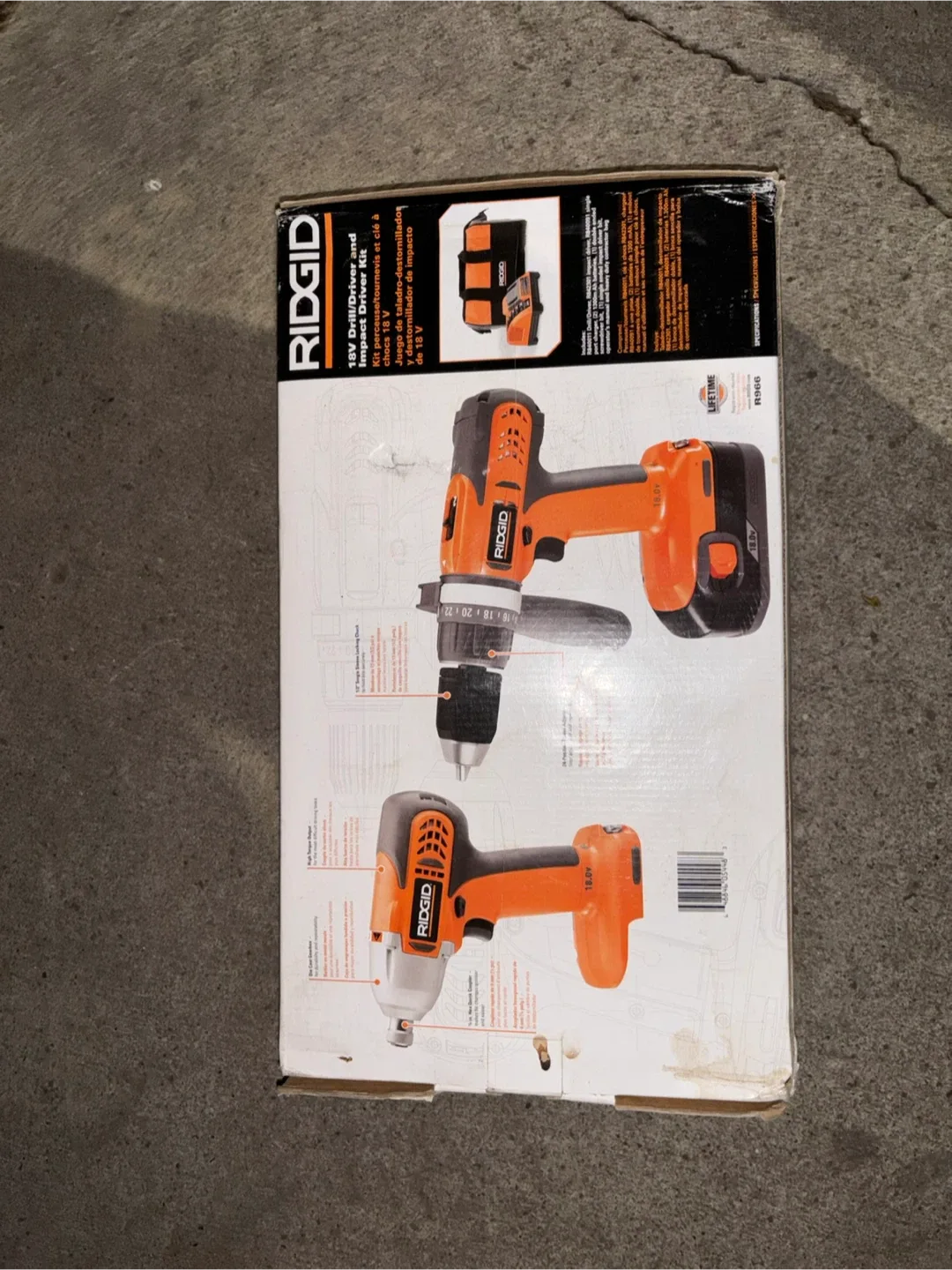 Ridgid 18V Drill/Driver and Impact Driver Kit
