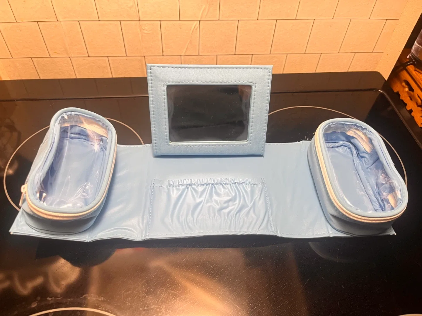 Biotherm Makeup/Cosmetic Bag - Light Blue image indicator(3)