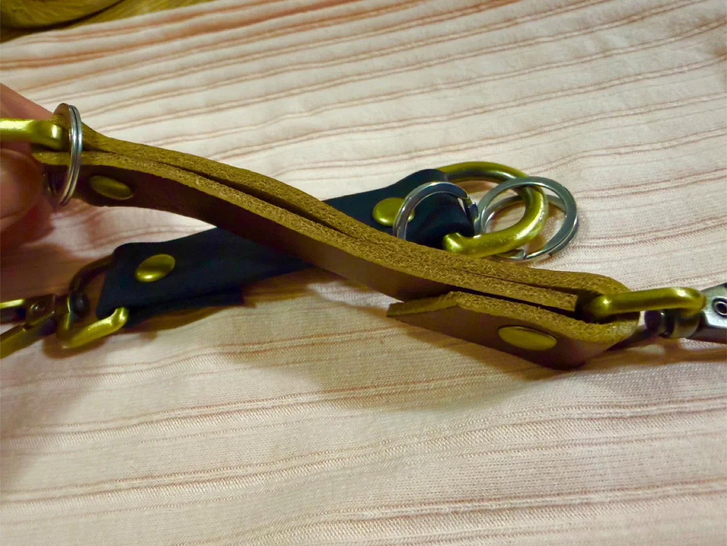 Personalized  Hand made Leather Keychains image indicator(2)