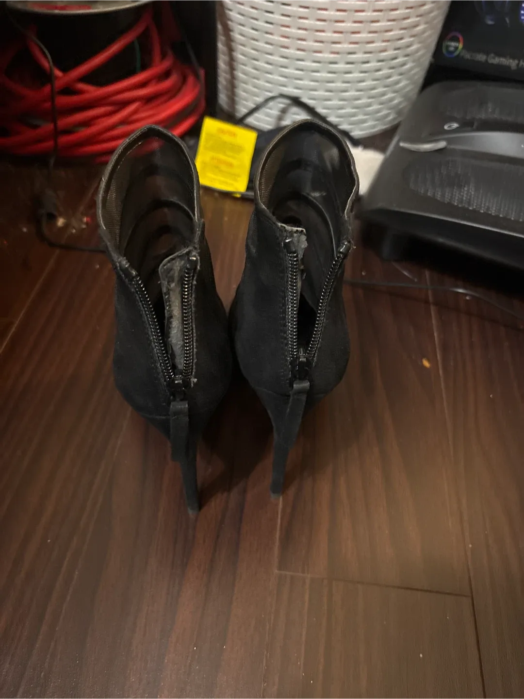 Aldo Black Heeled Ankle Boots image indicator(4)