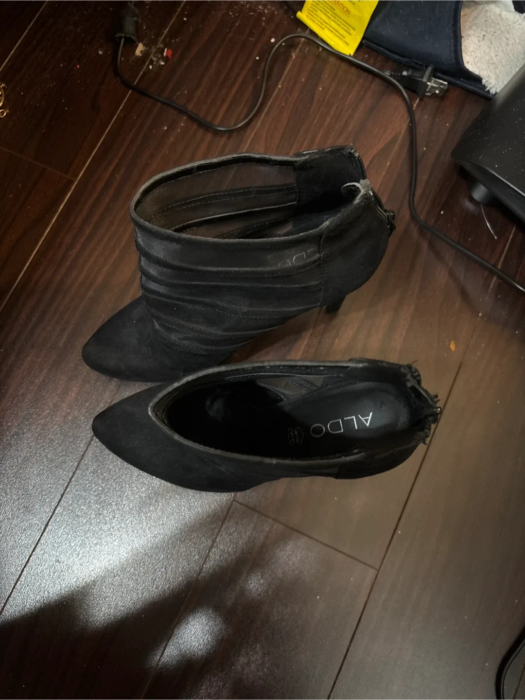 Aldo Black Heeled Ankle Boots image indicator(3)