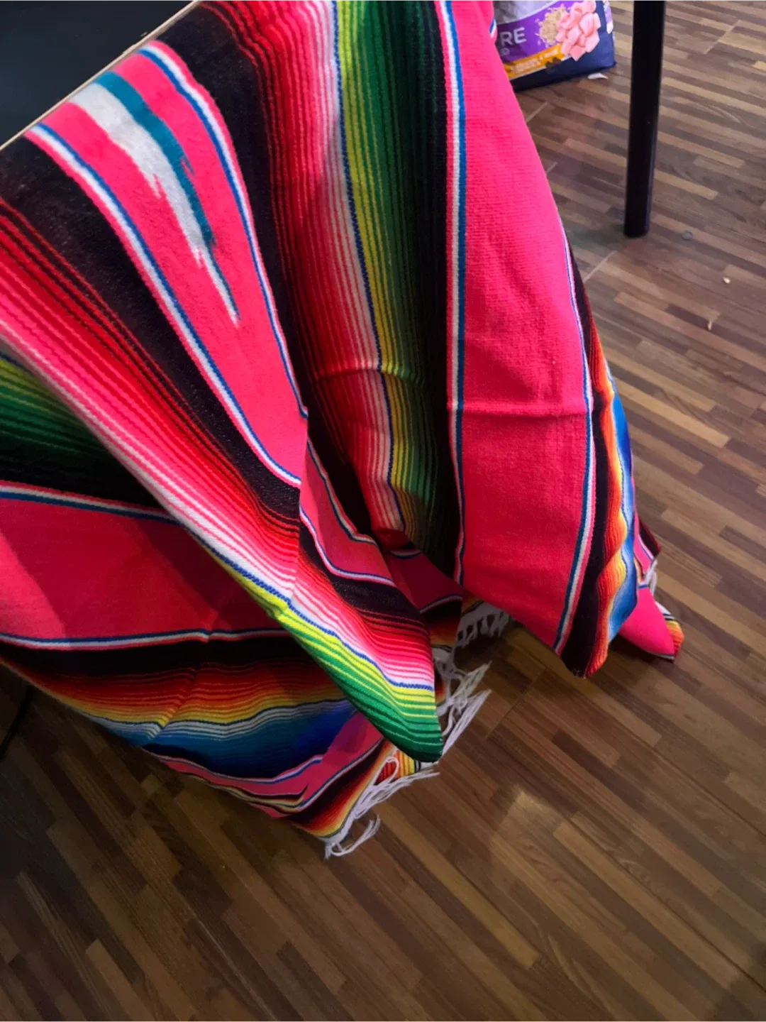 Striped Mexican Blanket — hand woven