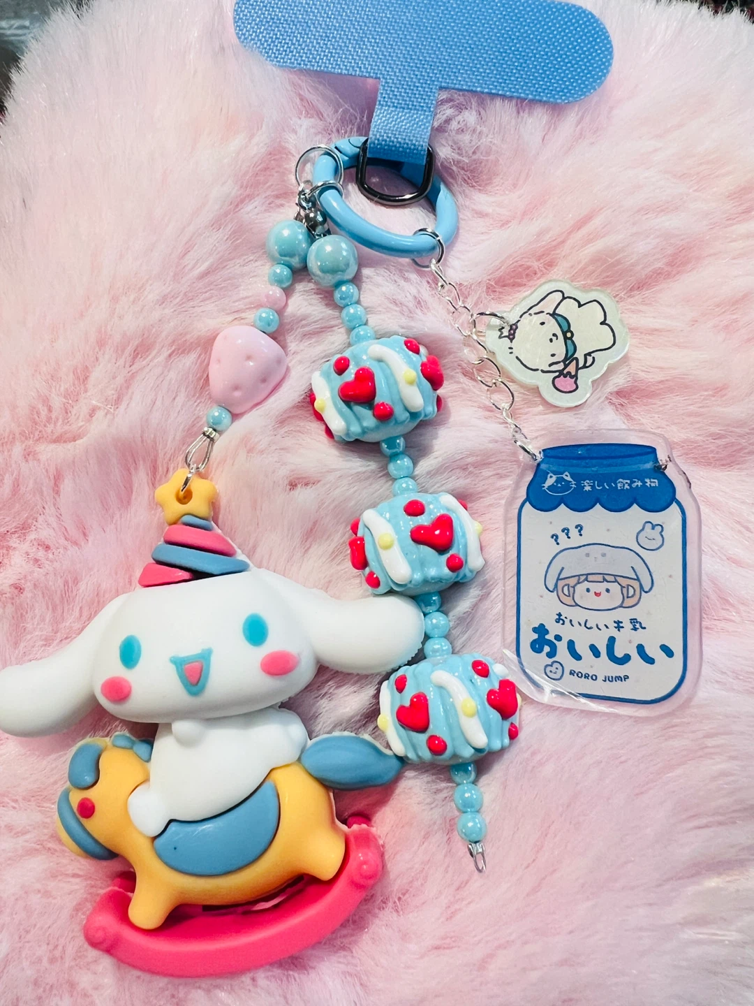Handmade bag charms and phone charms