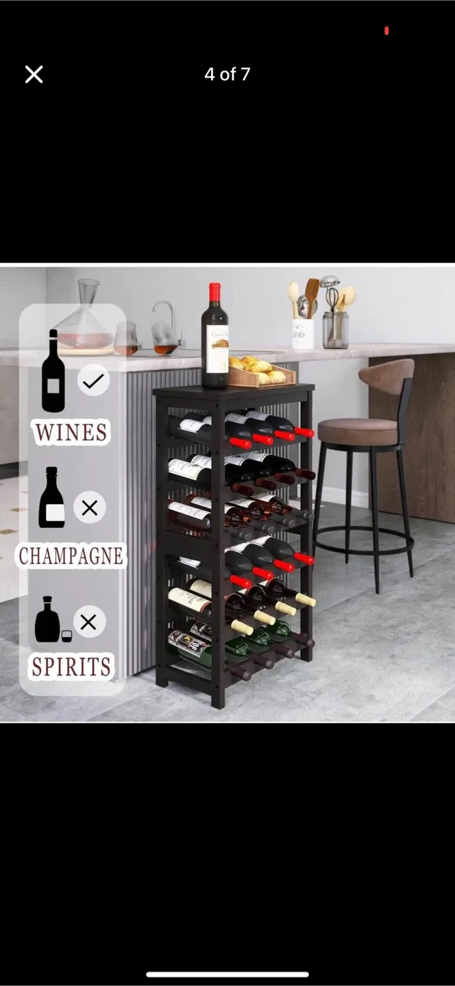 Multifunctional Wine Rack with Shelf image indicator(4)