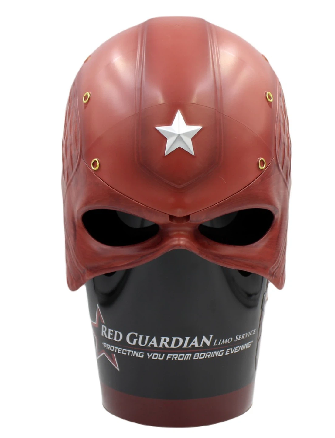 Red Guardian popcorn bucket