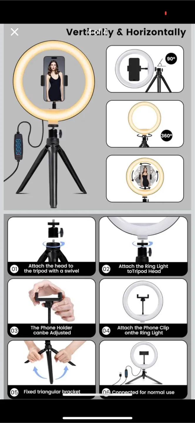 LED Ring Light with Tripod Stand thumbnail