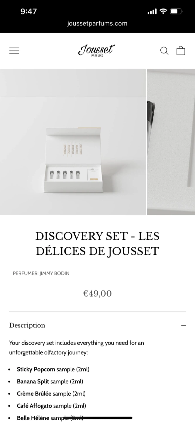 Jousset Les Delices Discovery Set