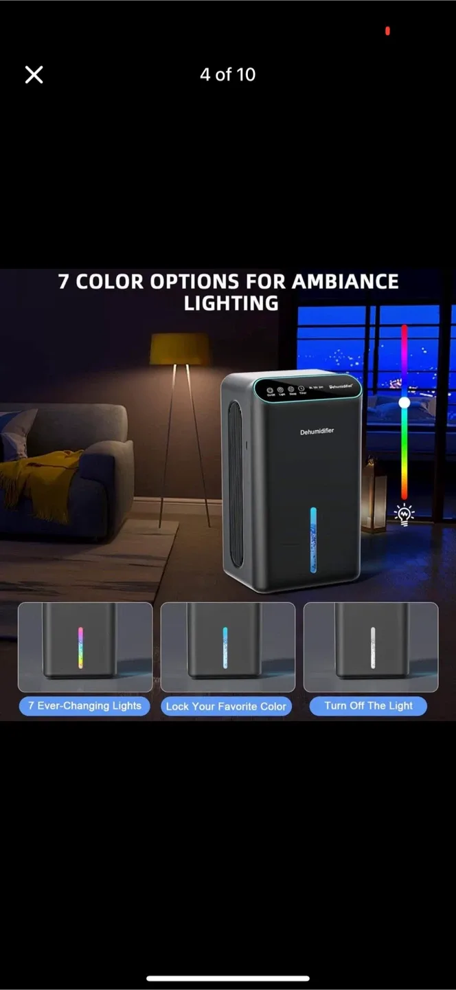 Dehumidifier with Air Filter & Aroma Pad image indicator(7)