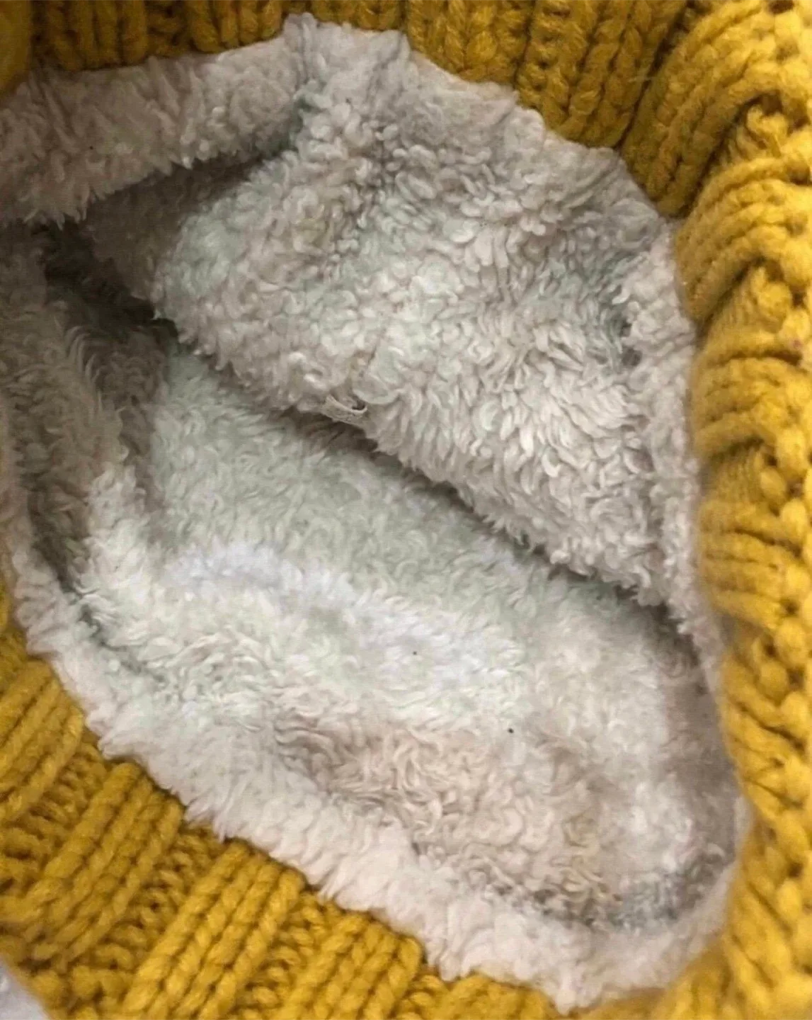 Panda Face fleece beanie knit hat image indicator(3)