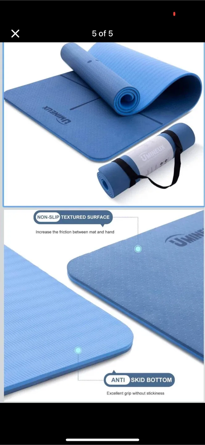 UMINEUX Yoga Mat - 10mm Thick, Super Cushioned thumbnail