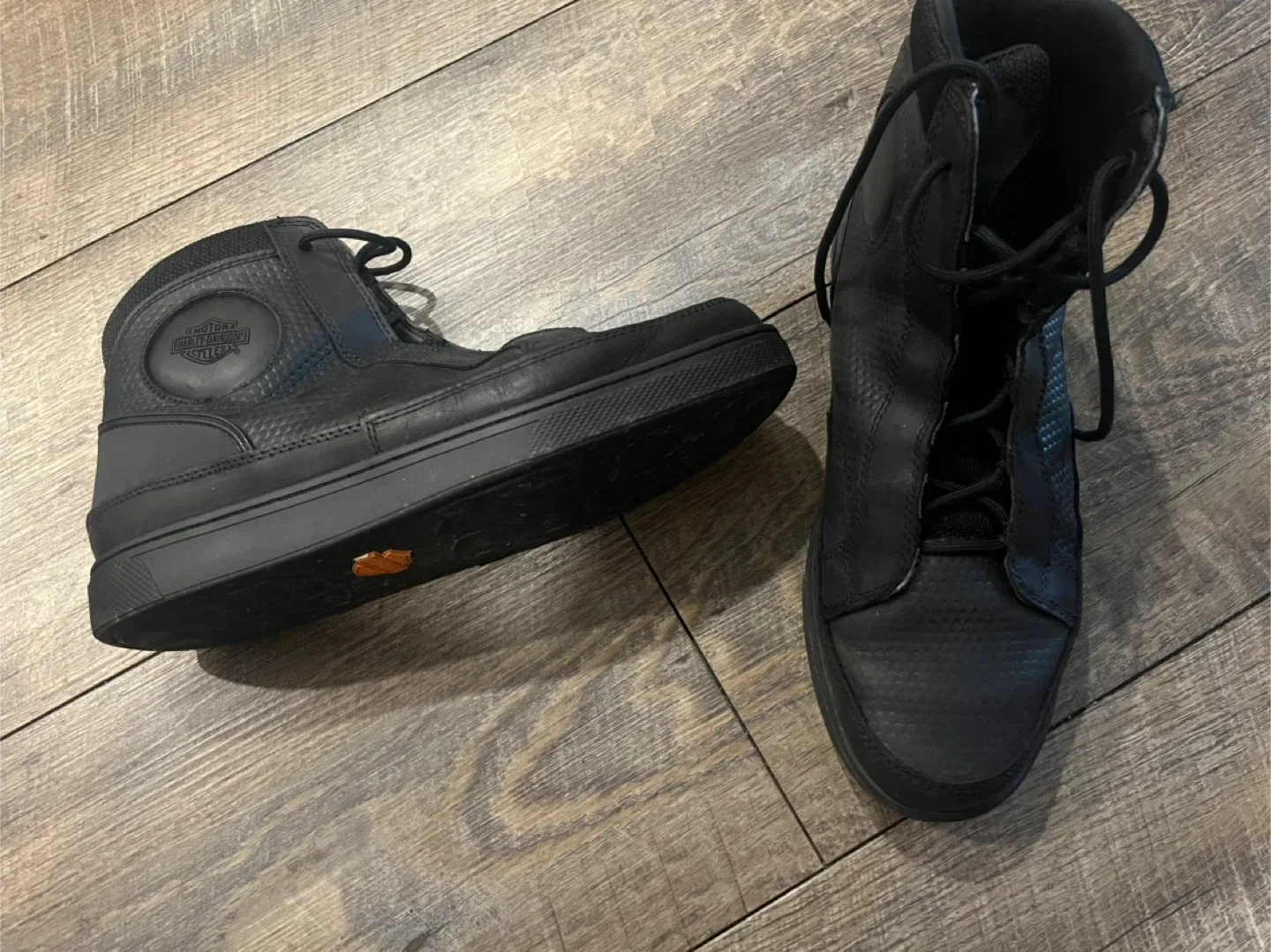 Harley-Davidson Black Leather High-Top Riding Boots (fit large) image indicator(4)