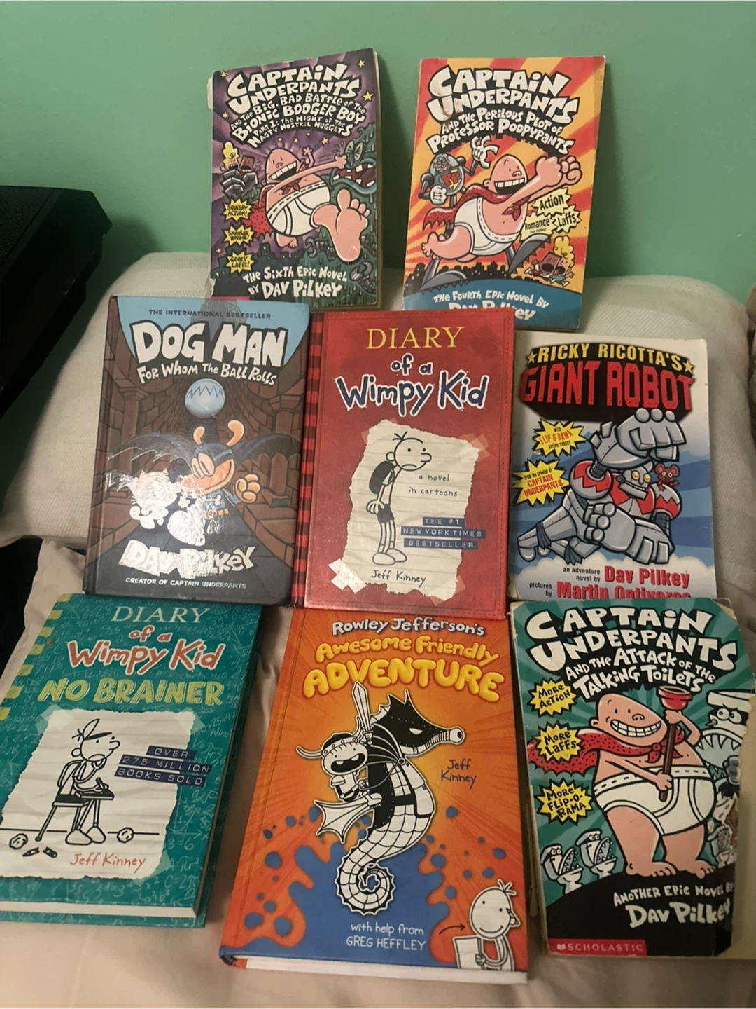 Kids Books: Captain Underpants, Diary of a Wimpy Kid