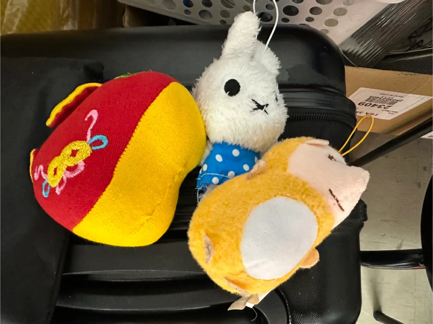 Assorted Plushie Charms - Red, White, and Yellow thumbnail
