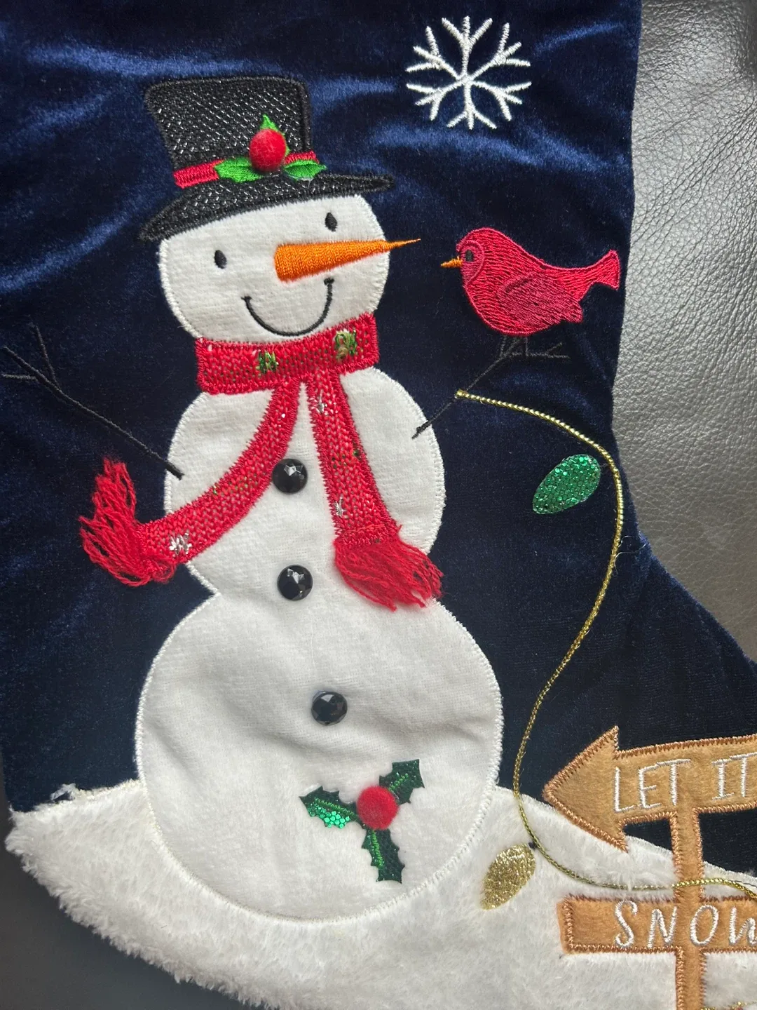 Holiday Time Snowman Stocking - New image indicator(2)