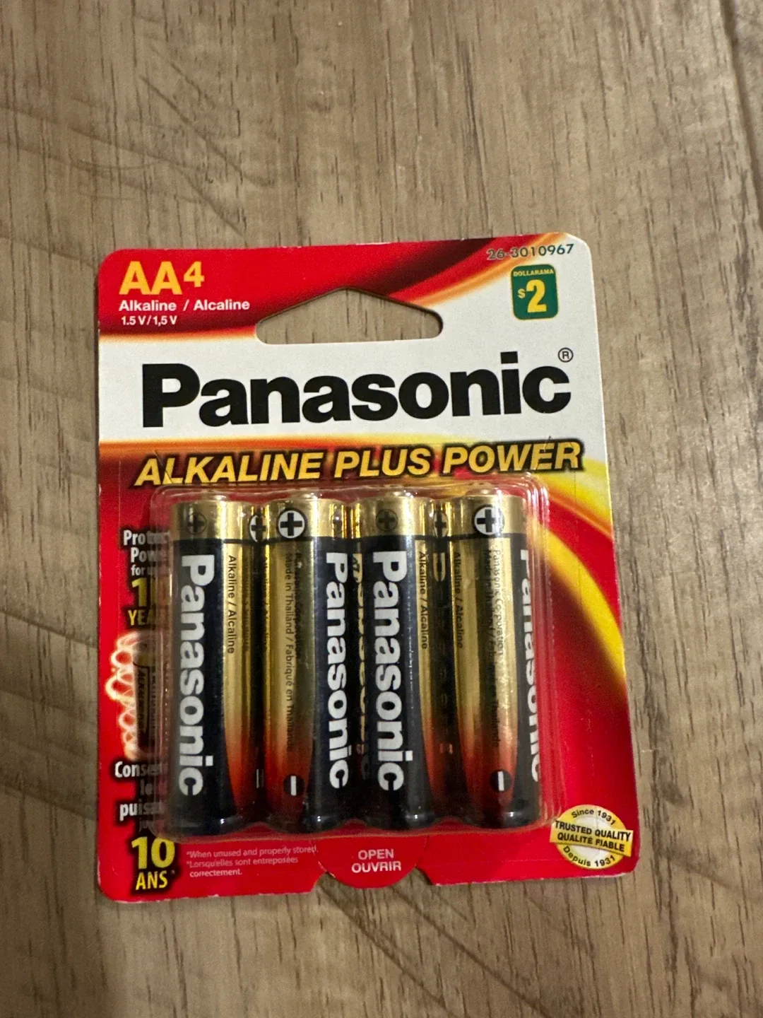Panasonic AA4 Alkaline Batteries - New! thumbnail