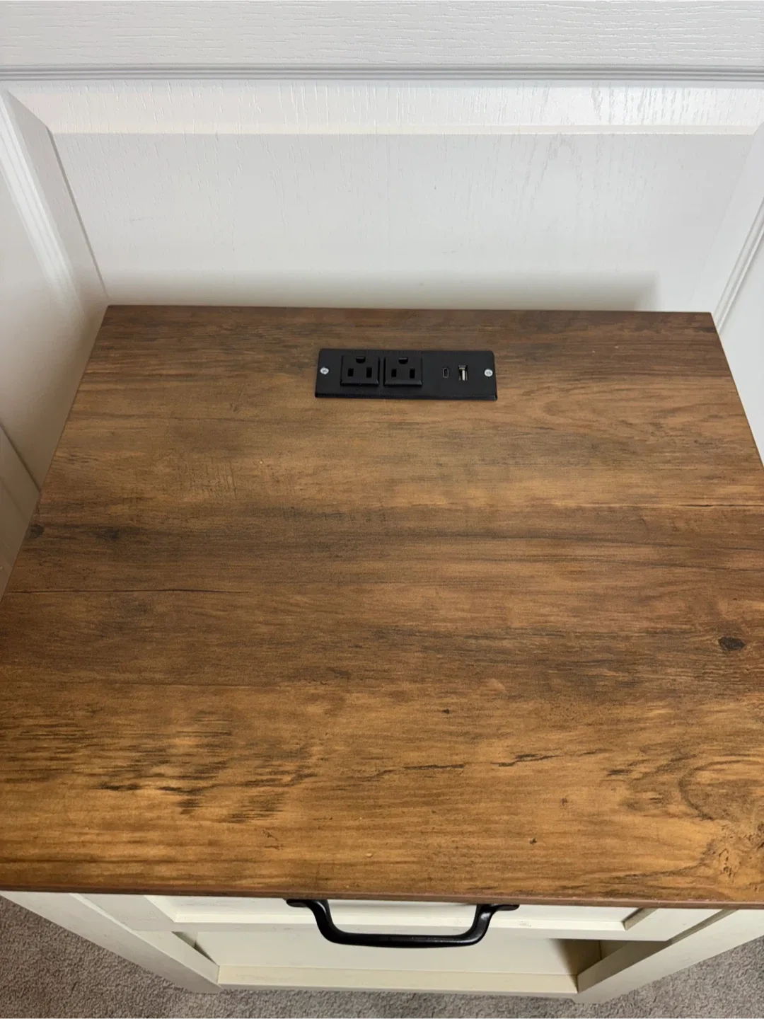 Bedside Nightstand with Drawer & Shelf image indicator(6)