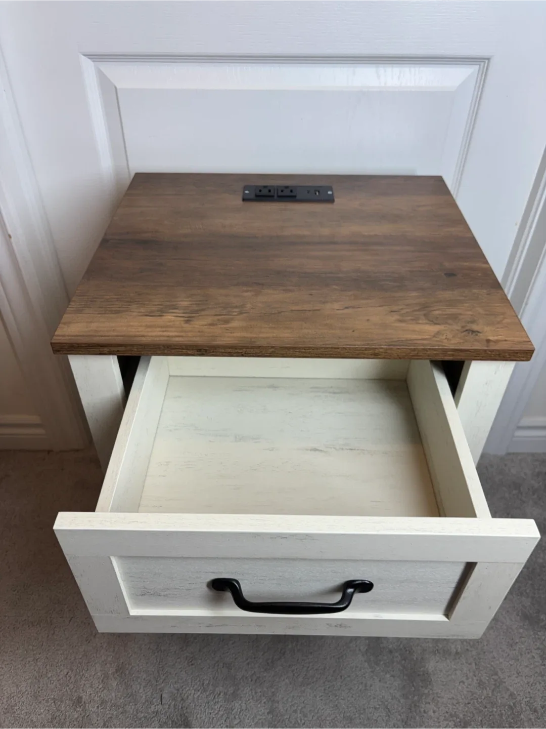 Bedside Nightstand with Drawer & Shelf image indicator(8)