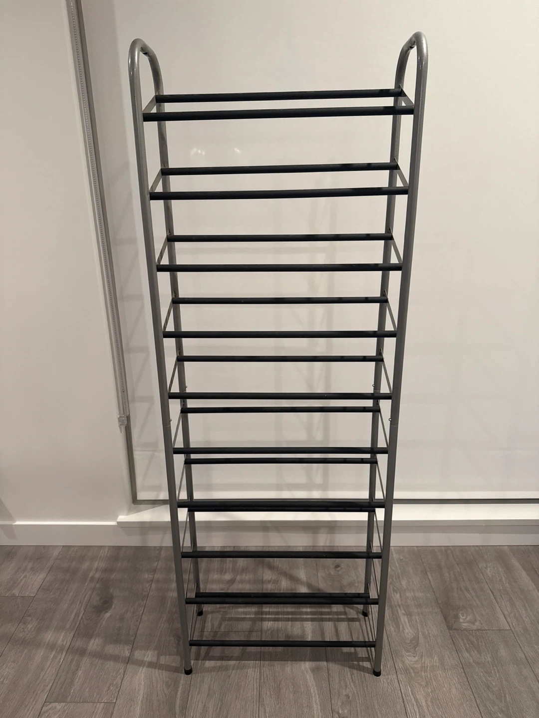 Shoe Rack - Silver & Black metal - photo 2