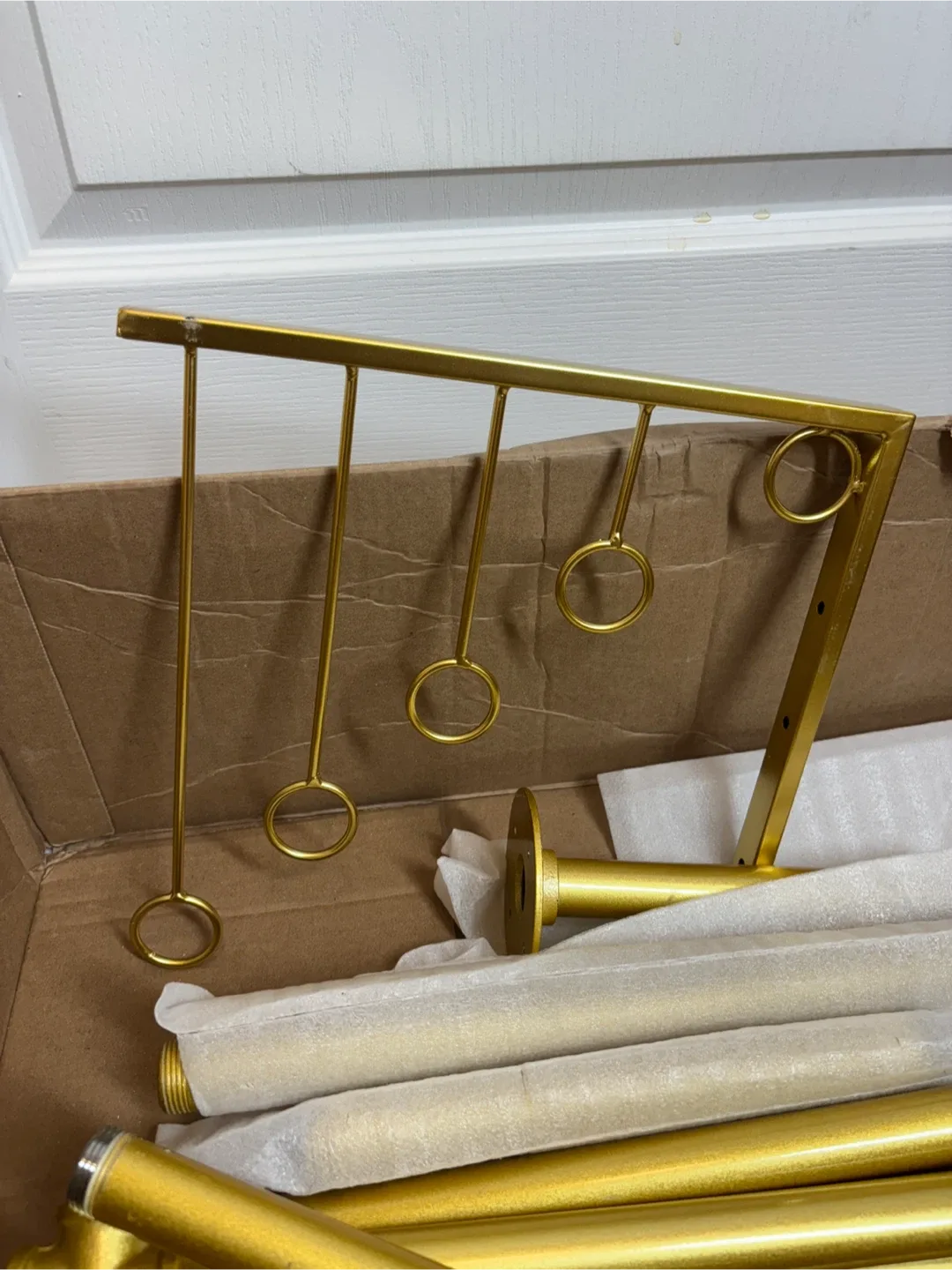 Antic Gold Clothes Rack /Gold hanger image indicator(5)