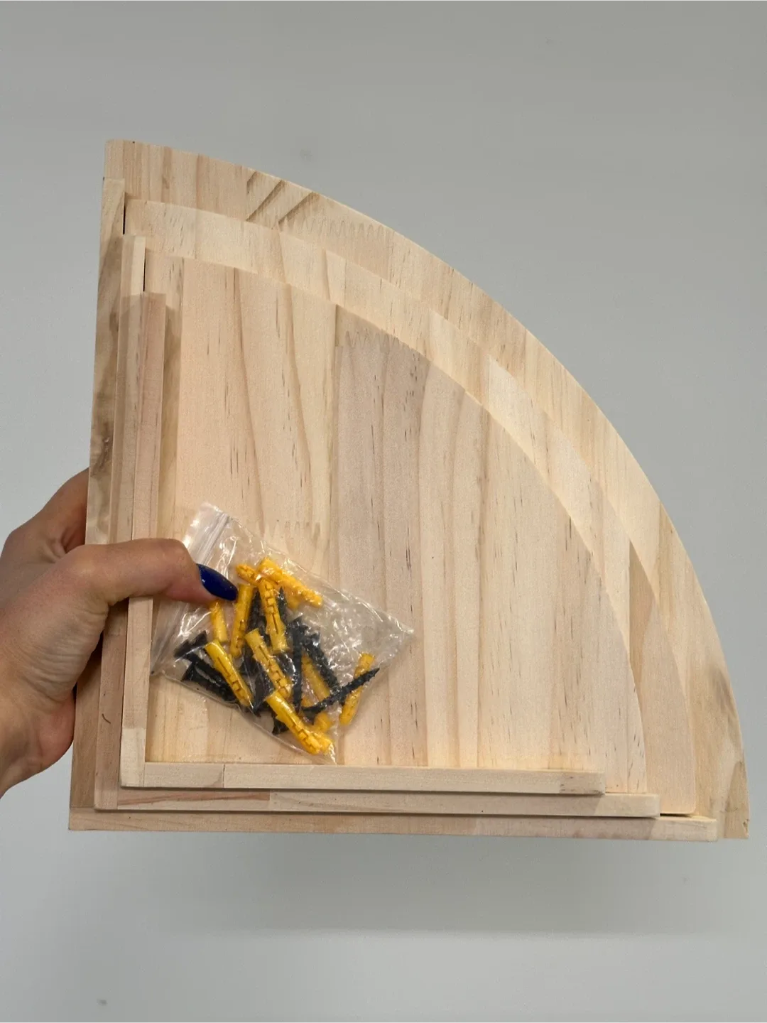 🆕 Wood Corner Shelf Set x3 image indicator(2)