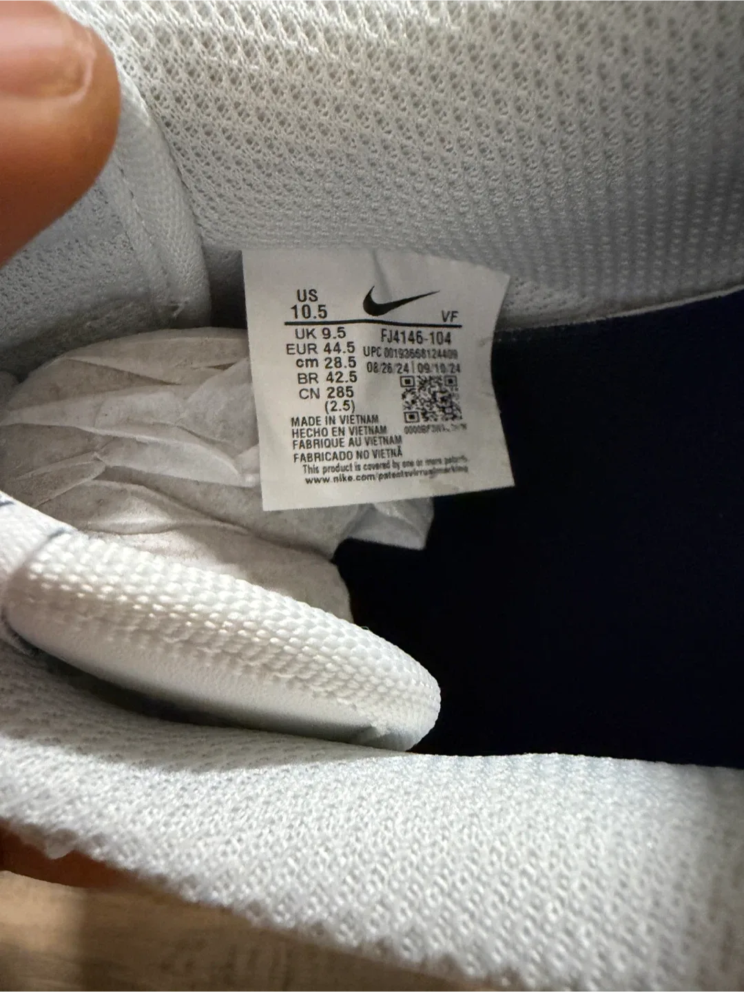 Nike Air Force 1 '07 'White Midnight Navy' image indicator(9)