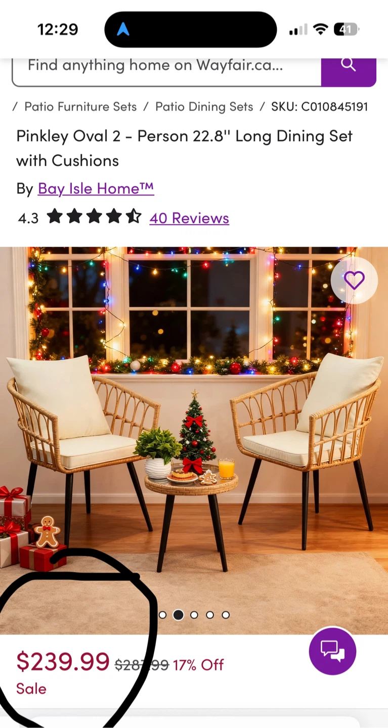 Bistro  Patio Set/ Table and chair