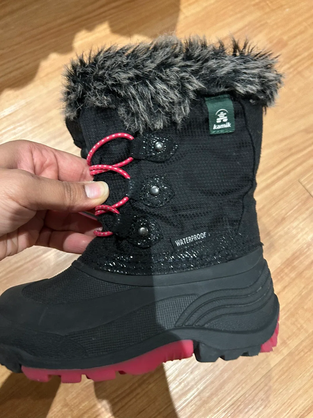 Kamik Black Winter Boots, Size 9 image indicator(3)