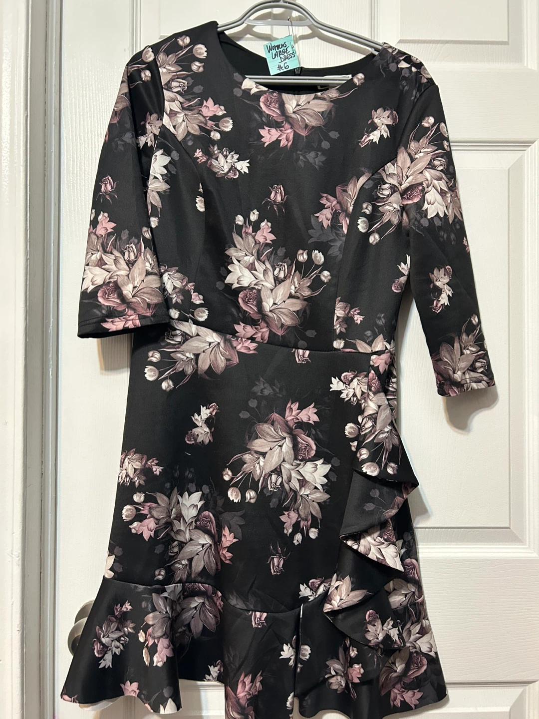 Black Flowered Dress