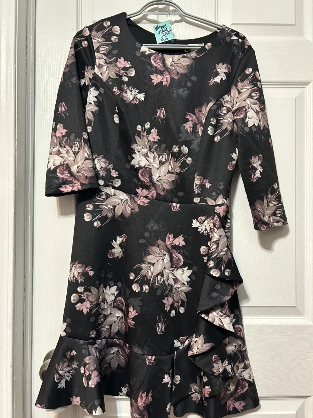 Black Flowered Dress