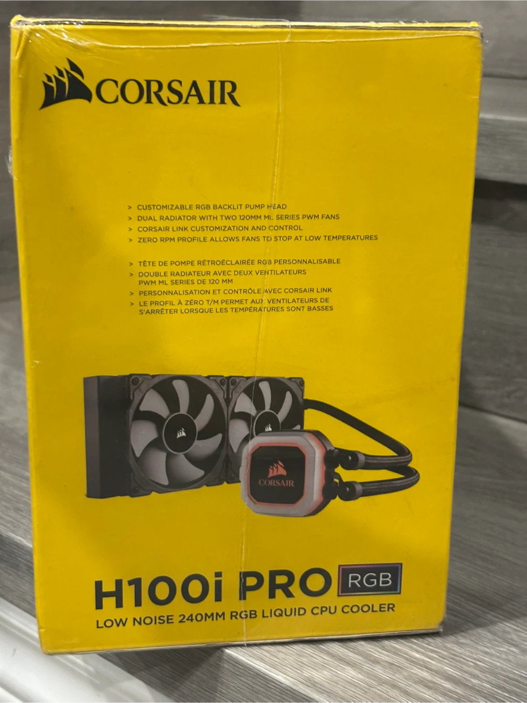 Corsair H100i PRO RGB Liquid CPU Cooler - New in Box! - photo 5